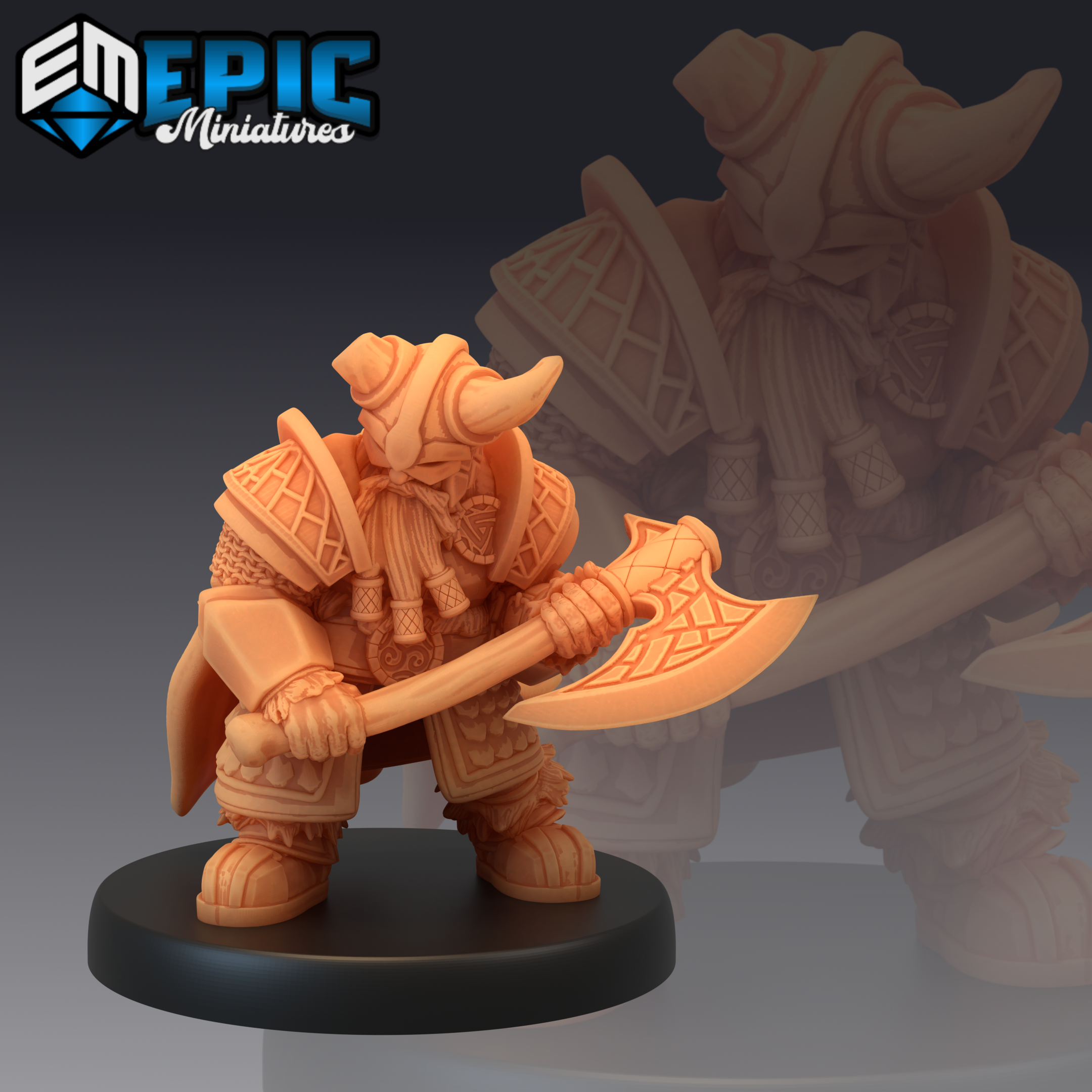 Dwarf Army Axe Warrior (Medium) - Imagen 2