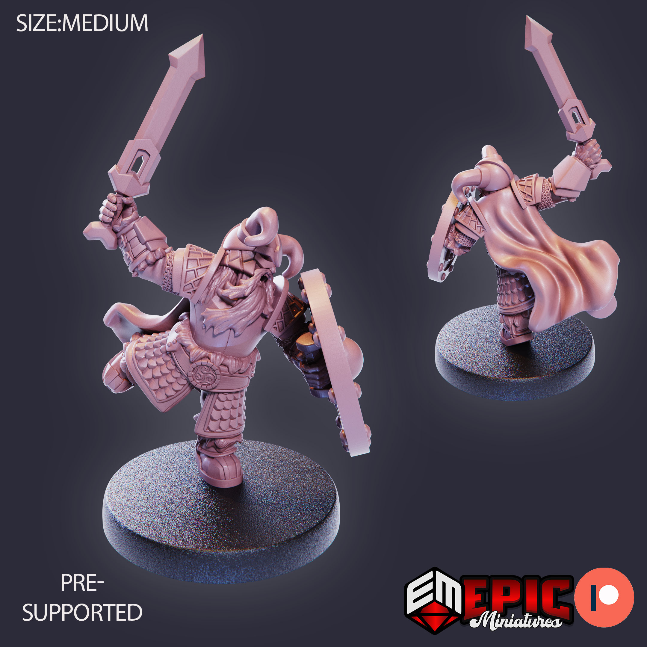 Dwarf Army Sword & Shield (Medium)