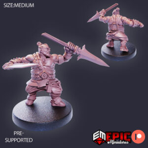 Bulky Dwarf Fighting (Medium)