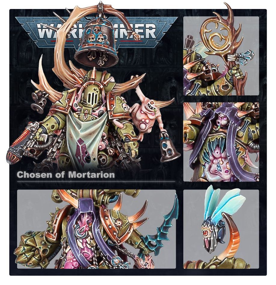 Malignant Plaguecaster, Noxious Blightbringer, and Plague Marine Champion - Imagen 2
